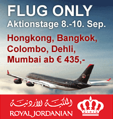 Flug Only Aktionstage 8. - 10. September