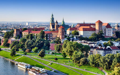 Das historische Wawel Schloss in Krakau, Polen © Nahlik / Shutterstock.com