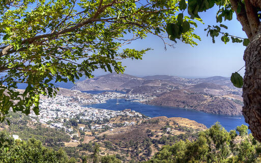 Der Hafen von Skala auf Patmos © AJancso  / Shutterstock.com