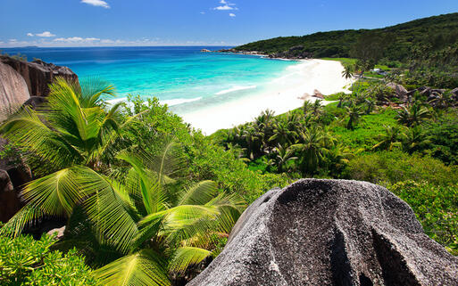 Strand Grand Anse auf der Insel La Digue © BlueOrange Studio / Shutterstock.com
