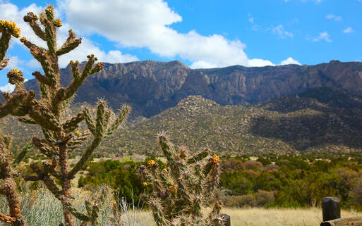 Blick über die Sandia Berge bei Albuquerque © aceshot1 / shutterstock.com