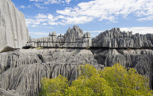 Der Nationalpark Tsingy de Bemaraha gehört zum UNESCO Weltkulturerbe © Pierre-Yves Babelon / Shutterstock.com
