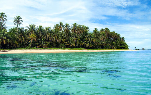 Idyllischer Strand auf der Insel Zapatillas in Bocas del Toro, Panama © Vilainecrevette / Shutterstock.com