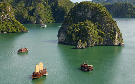 Schiffe in der Halong-Bucht © Iv Nikolny  / Shutterstock.com
