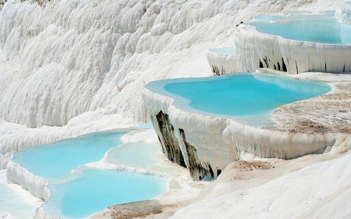 Kalksteinterassen von Pamukkale © Verkhovynets Taras / shutterstock.com