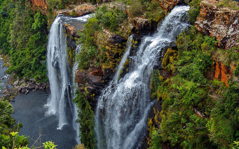 Der wunderschöne Lisbon Falls Wasserfall in Mpumalanga, Südafrika © Ilko Iliev / Shutterstock.com