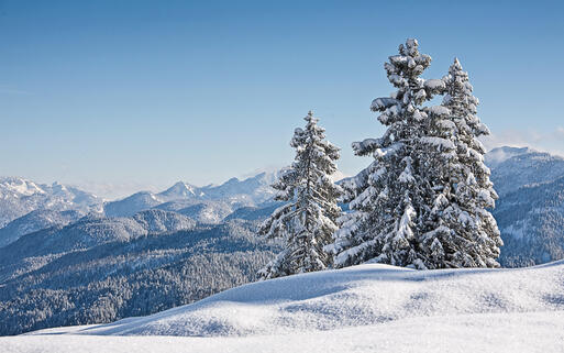 Winterlandschaft in den Bayerischen Alpen, Lenggries, Deutschland © Eder / shutterstock.com